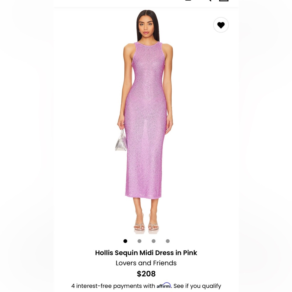 Lovers + Friends Radiant Pink Midi Dress